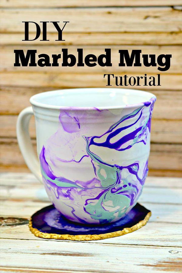 DIY Marble Mugs Tutorial - Handmade Gift