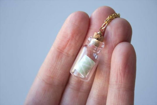 DIY Message In A Bottle Necklace