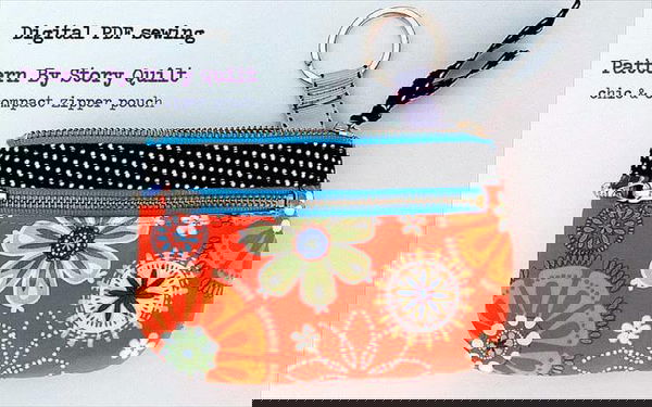 Mini zipper pouch | purse digital pdf sewing pattern