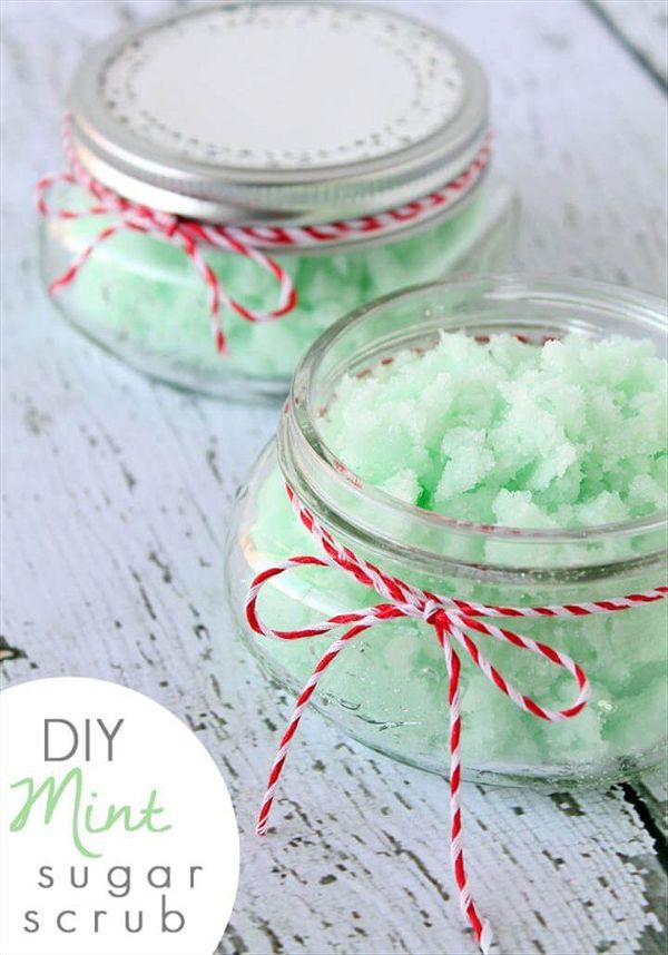DIY Mint Sugar Scrub & Holiday Gift