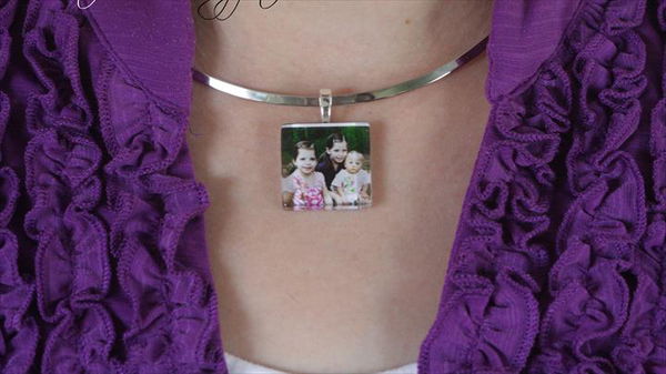 Cute Mother's Day Photo Necklace