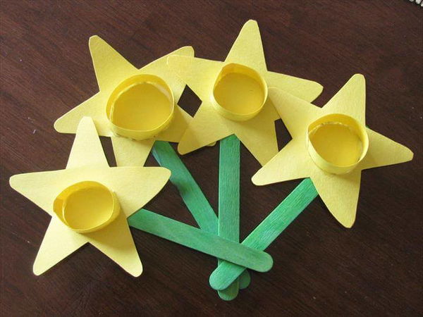 Paper Daffodil Craft Mother Day Craft Ideas