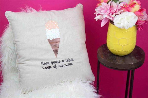 Diy pillow, home decor, gift