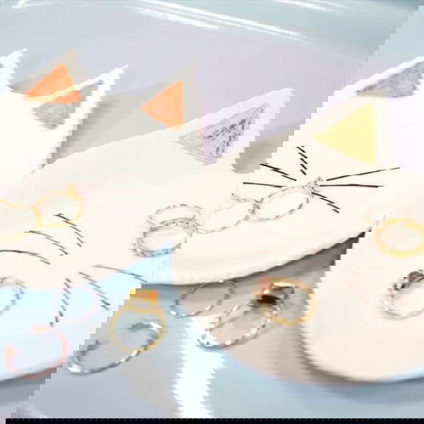 Kitty cat ring dishes
