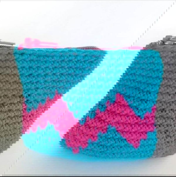 Crochet Tapestry coin purse DIY