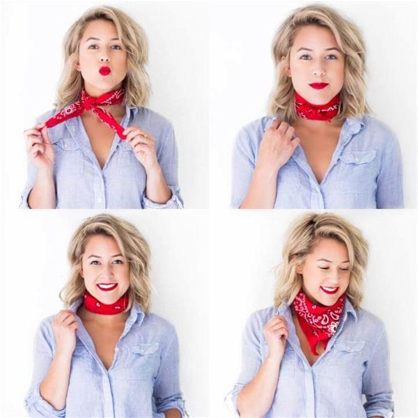 how to tie a neck scarf