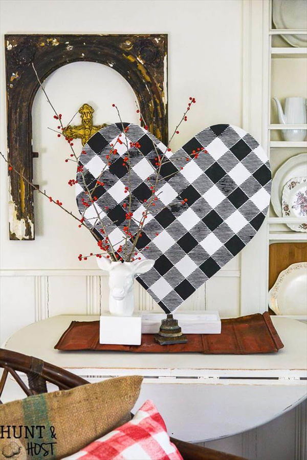 diy heart, heart decor, home decor, 