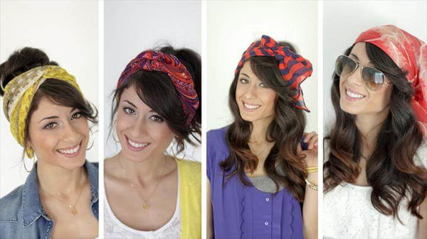 Four Ways to Wear Head Scarves