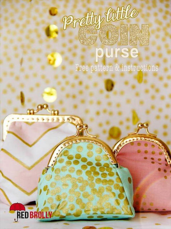 DIY Pretty little coin purse {free pattern}