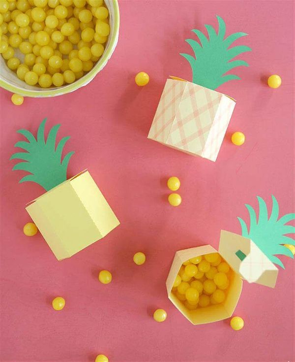 Gift Box Template Diy Pineapple Treat Boxes Consumer Crafts