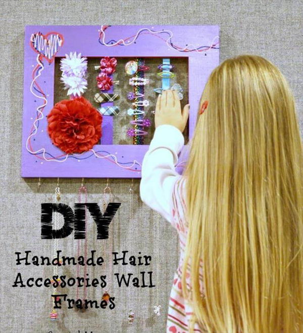 Handmade Hair Accessories Wall Frames – A Unique DIY Project