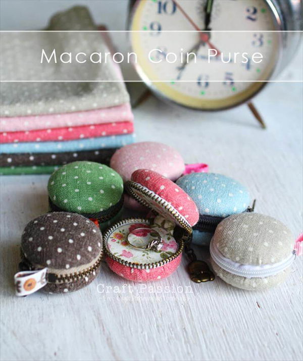 sew cute macaron coin purse