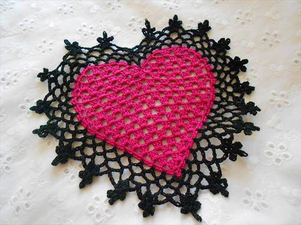 Heart Coaster or Mini Doily 