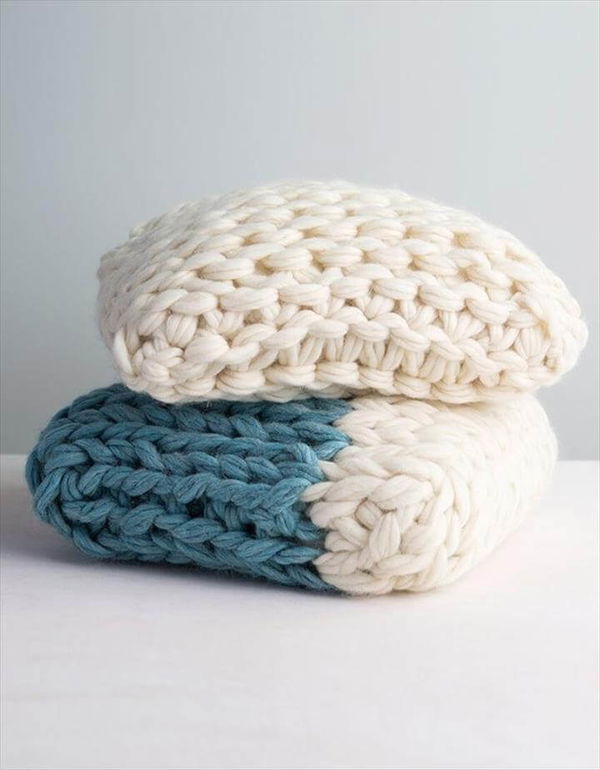 Knitting Patterns Pillow This arm knit pillow will be a great addition to your bedroom decor