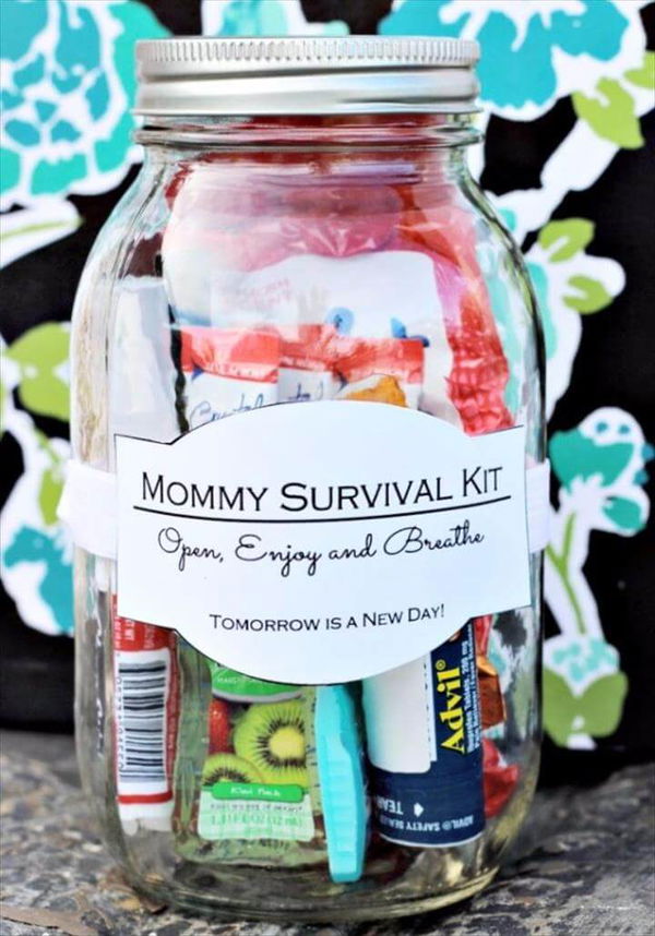 DIY Mothers Day Gift Ideas - Mommy Survival Kit - Homemade Gifts for Moms - Crafts