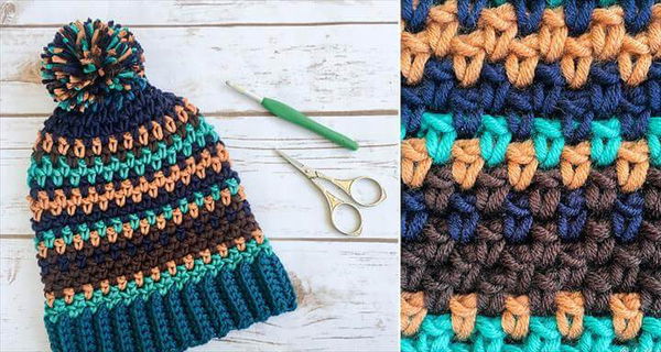 Crochet Moody Pumpkins Slouch Hat - Free Pattern