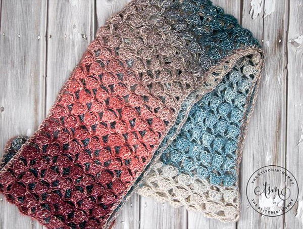 Moonlight Stroll Infinity Scarf - Free Crochet Pattern - Scarf of the Month Club hosted by