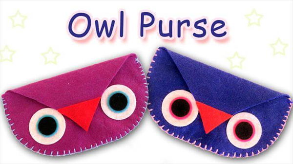 DIY owl coin purse