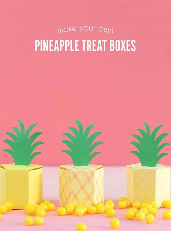 Gift Box Template Pineapple Treat Bo Consumer Crafts. Pineapple Treat Bo Free Gift Box Template