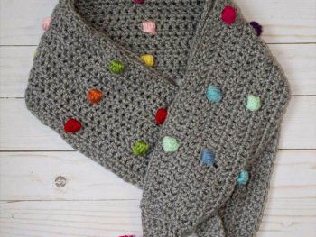 The Confetti Scarf, Crochet Scarf/ Infinity Scarf/ Crochet Scarf Pattern/ Crochet Pattern/ Textured Scarf/ Crochet Mega Scarf