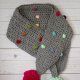 The Confetti Scarf, Crochet Scarf/ Infinity Scarf/ Crochet Scarf Pattern/ Crochet Pattern/ Textured Scarf/ Crochet Mega Scarf