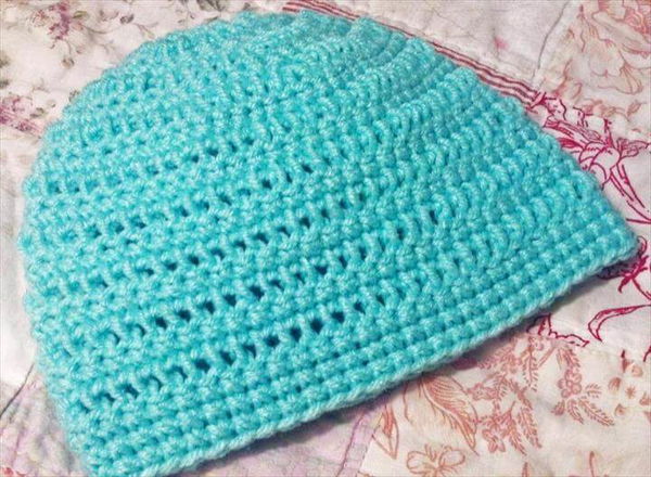 Simple Baby Hat Beanie Crochet Pattern