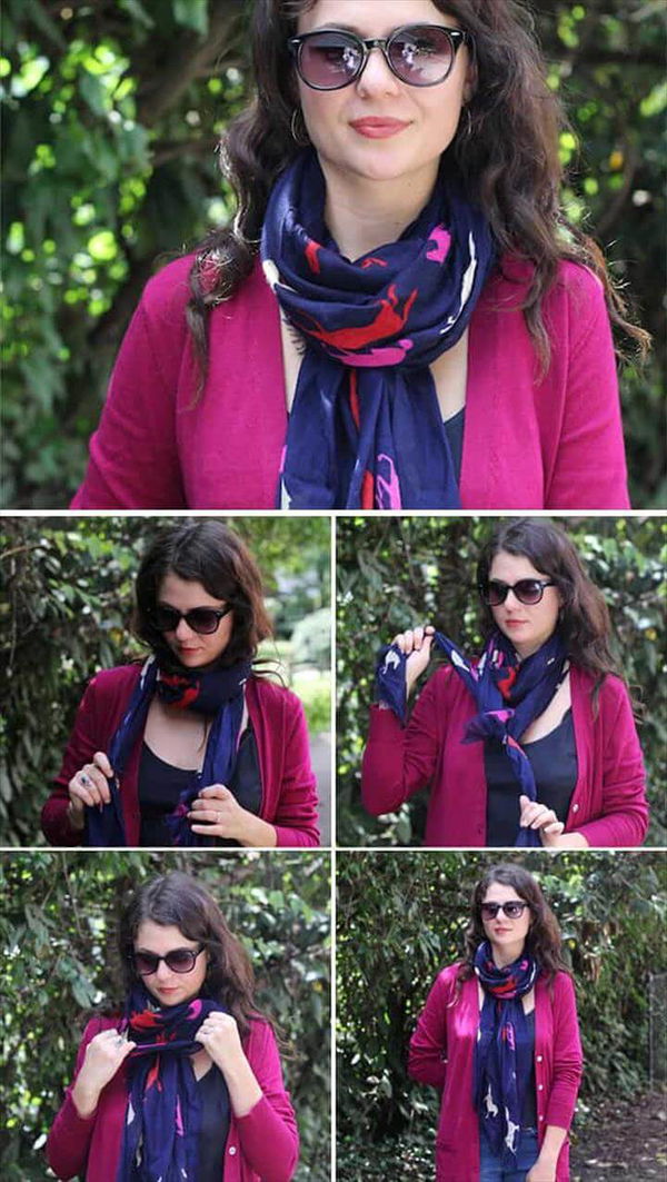 stylish ways to tie a scarf