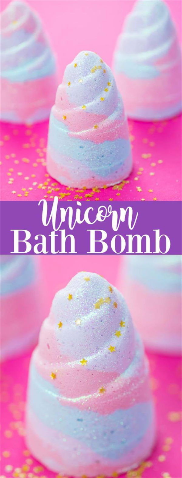 Cool DIY Bath Bombs to Make At Home - Unicorn Bath Bomb - Recipes and Tutorial