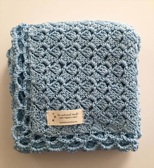 Crochet Pattern - Baby Blue Baby Blanket, Baby and Baby Blanket Crochet Patterns Tags: baby blanket boy, baby blanket heirloom, blue baby blanket, crochet pattern, crochet pattern baby, crochet pattern baby blanket, crochet pattern boys, easy crochet pattern