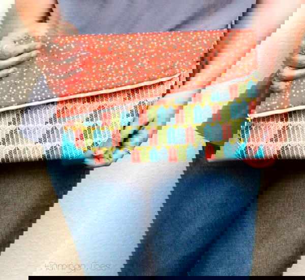 Simple DIY Fold Over Clutch