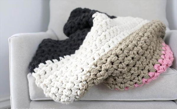 Crochet a Chunky Blanket....an affordable beginner project