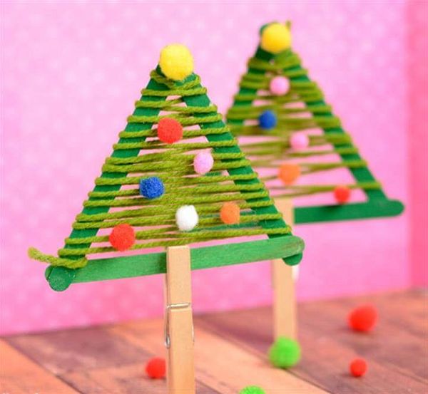 Craft Sticks Christmas Tree Craft