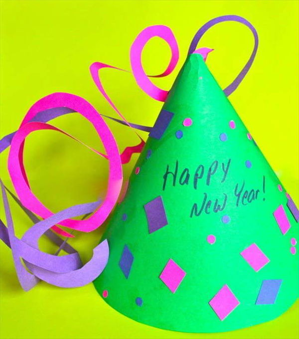 diy hat, party hat, new year, party