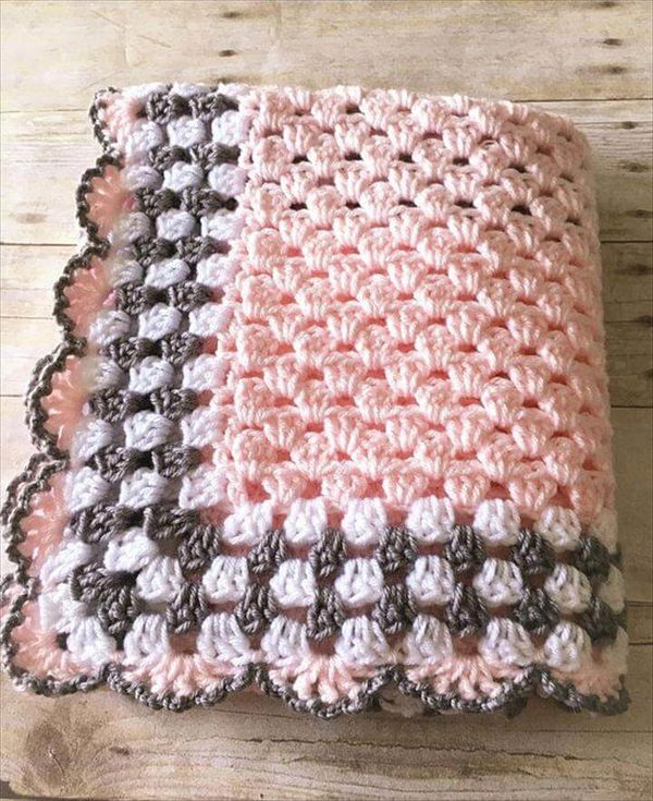 Pink Grey Baby Blanket, Pink Grey Baby Blanket, Pink Baby Blanket, Crochet Baby Blanket, Pink Crochet Afghan, Baby Afghan Pink Grey Blanket Crochet Blanket Handmade, Pink Baby Blanket, Crochet Baby Blanket, Pink Crochet Afghan, Pink Baby Afghan, Pink Gray Blanket, Crochet Baby Blanket, Handmade Blanket, Baby Shower Gift, Ready to Ship, Baby Afghan, Crochet Blanket, Newborn Baby Blanket 