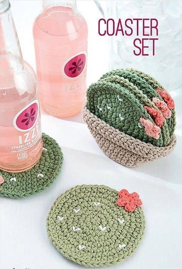 Coaster Set Crochet Home Decor Crochet Pattern