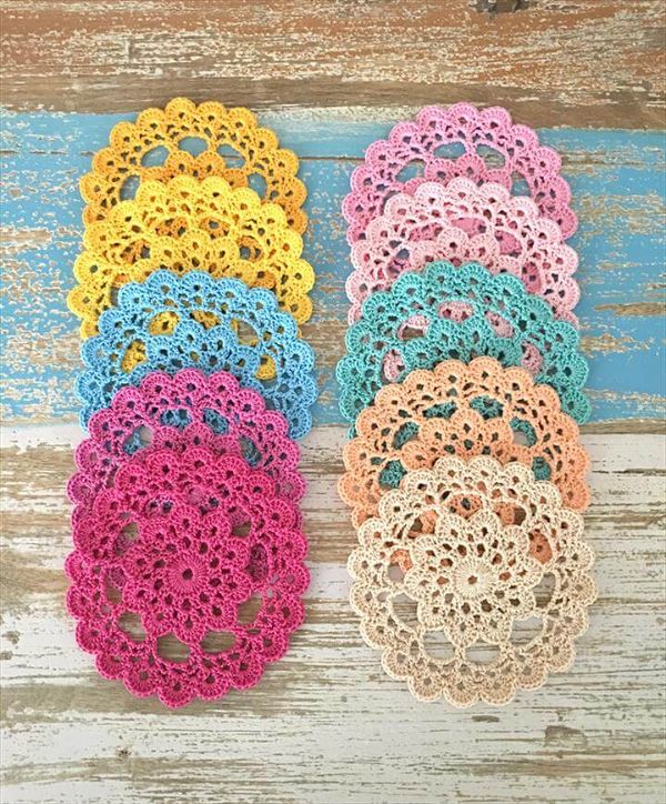 Crochet doily in colour of your choice, home decor, flatlay prop, appliqué