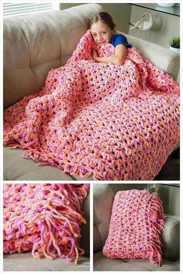 Crochet Sofa Blanket