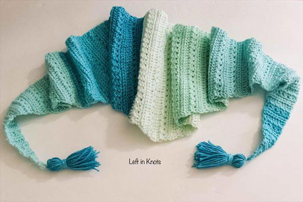 Knots' Snow Drops Scarf