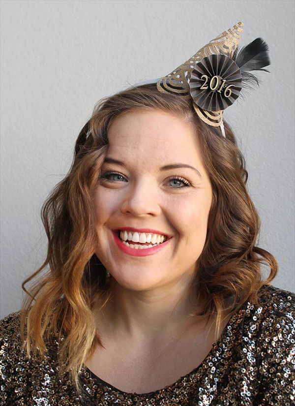 New Year DIY Party Hat Tutorial 