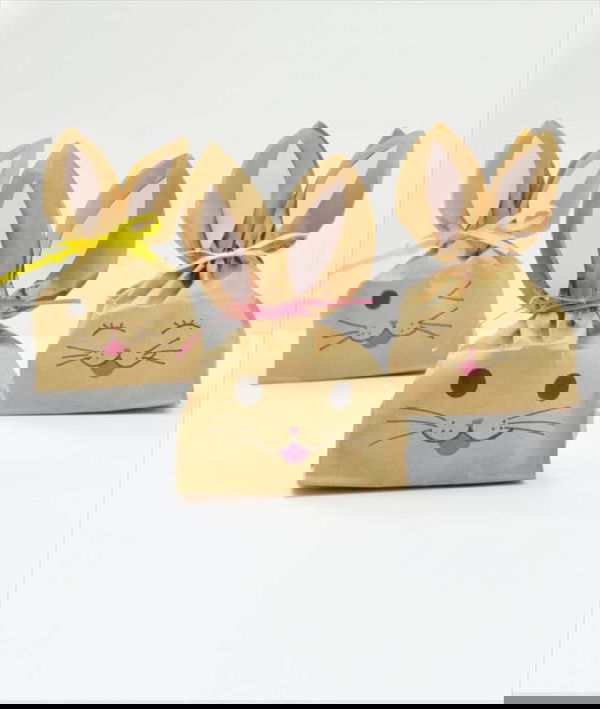 diy easter bunny favor or treat bags craft
