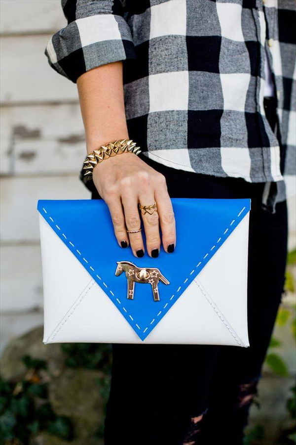 Colorblocked Envelope Clutch DIY