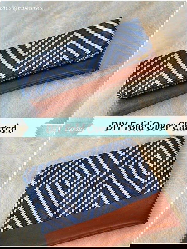 {DIY} Fold Over Clutch