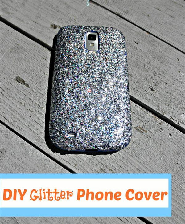 DIY Glitter Phone Cover