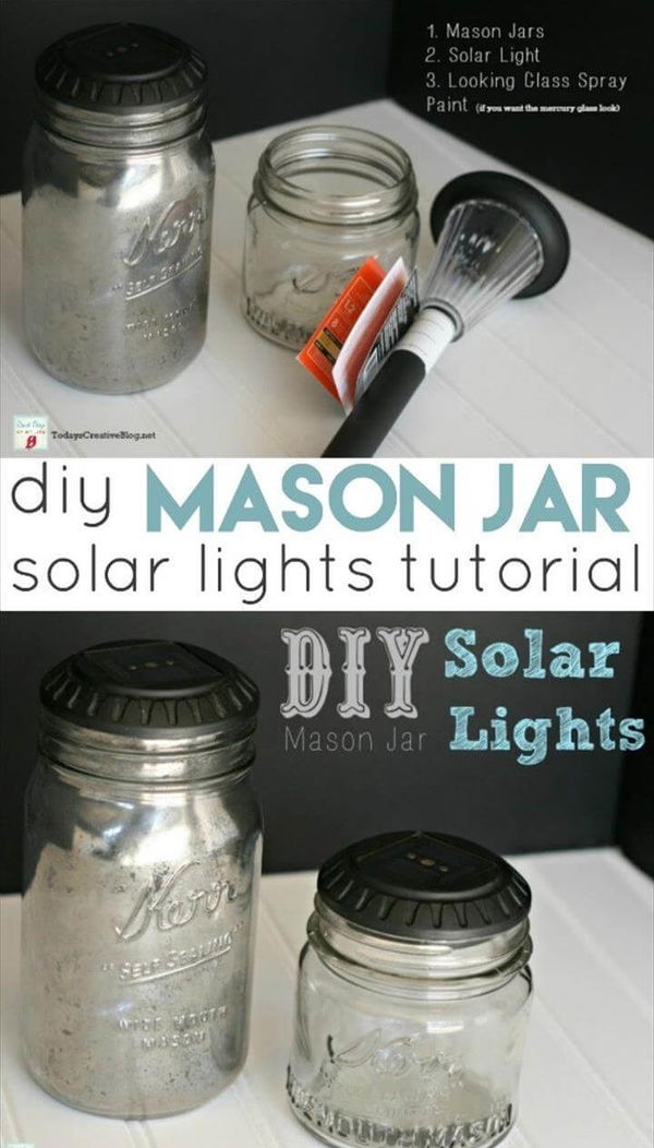 DIY Mason Jar Solar Lights