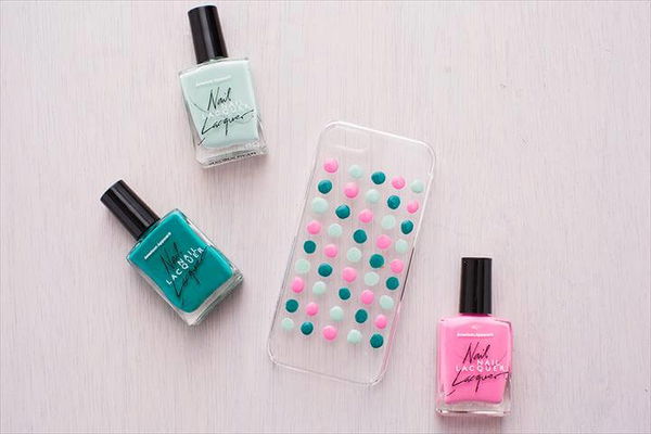 diy cell phone case nail polish