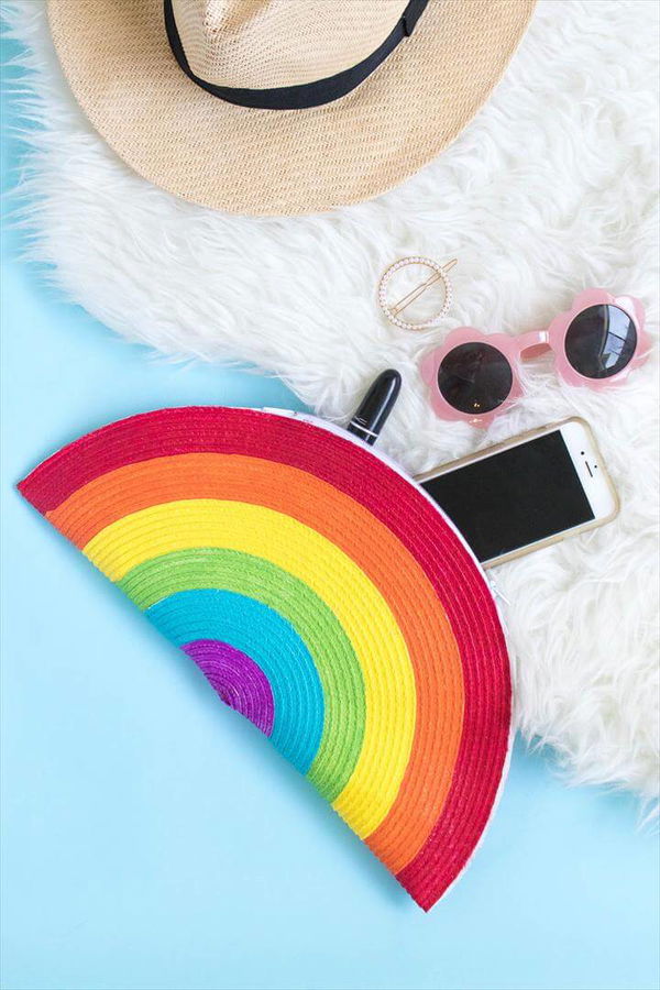 DIY Rainbow Clutch 