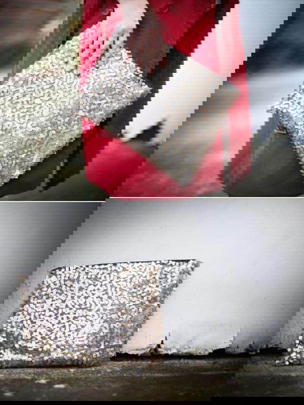 DIY Sequin Clutch
