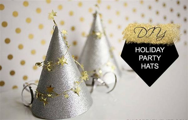 DIY New Year's Eve Shooting Stars Holiday Party Hats