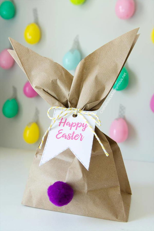 DIY Easter Bunny Gift Bag idea