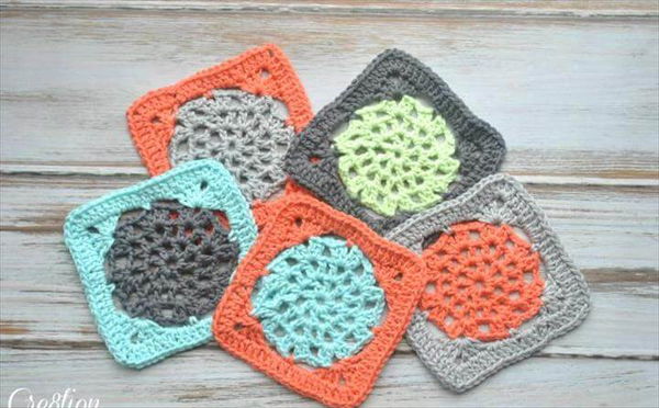 Easy Lace Square Crochet Pattern